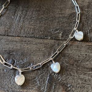 NEW FP x Luna Norte Heart Shaped Mother Of Pearl Anklet